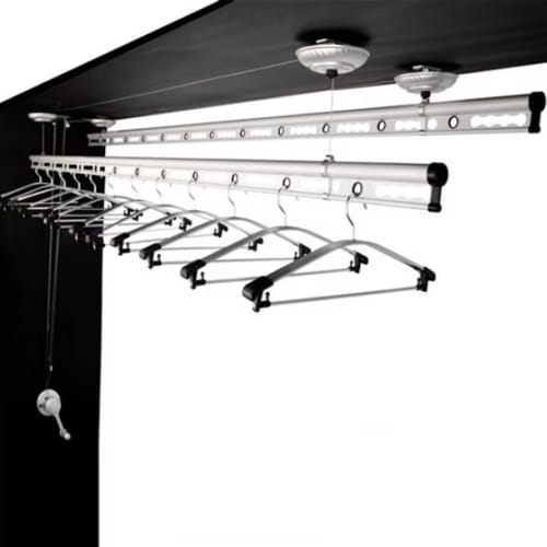 Ceiling-mounted hanger installation