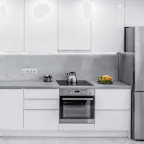 Occupied kitchen cleaning